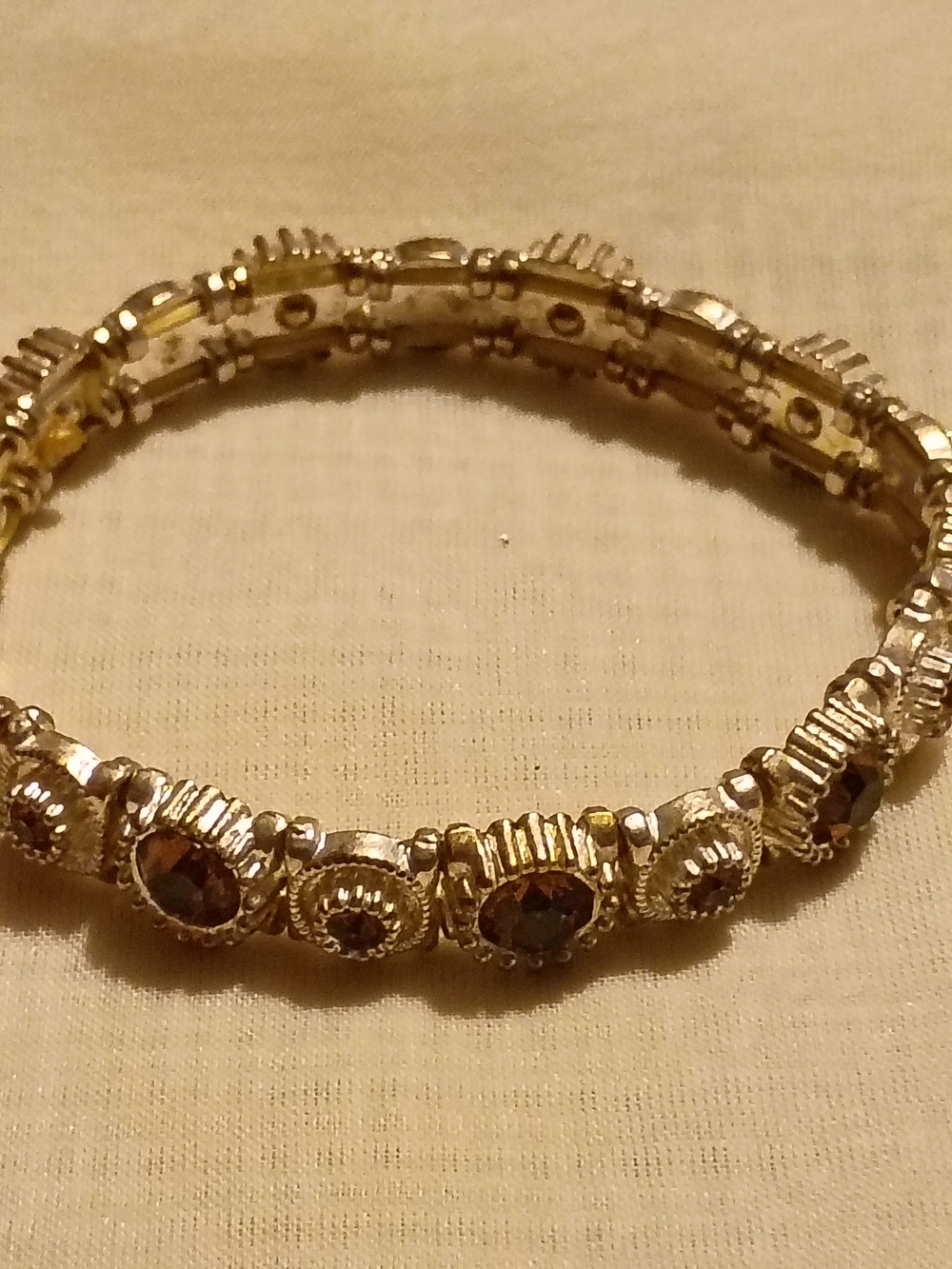 Gold-Tone Crystal Stretch Bracelet - Women Jewelry